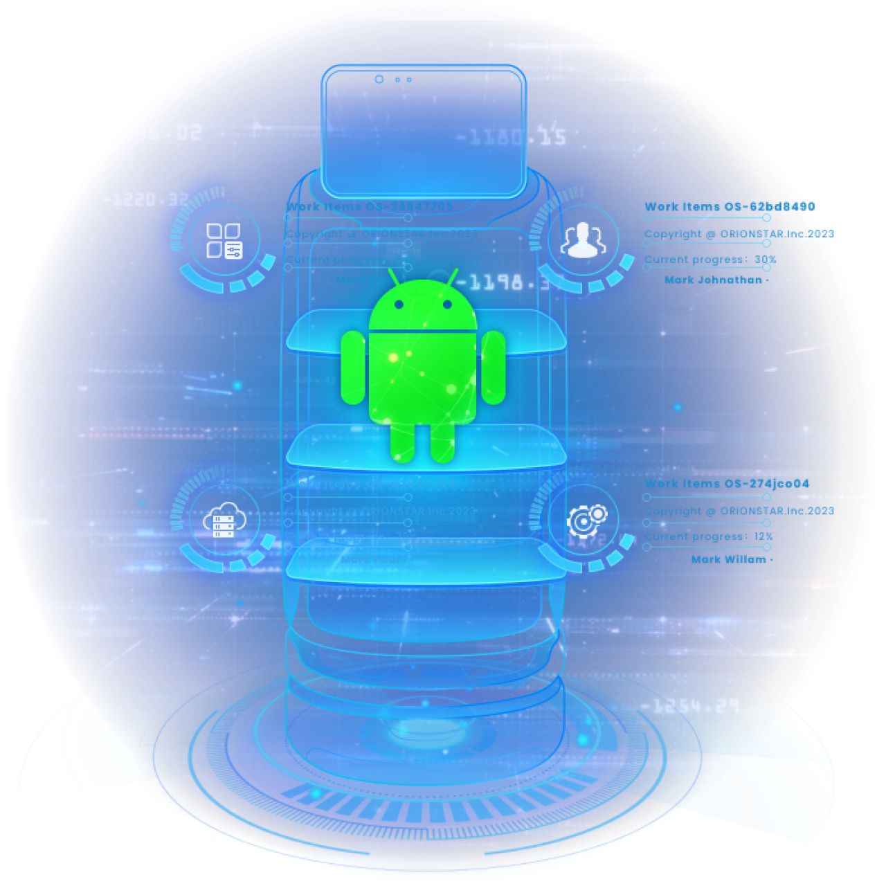 支持基于安卓系统的
深度客户定制二次开发