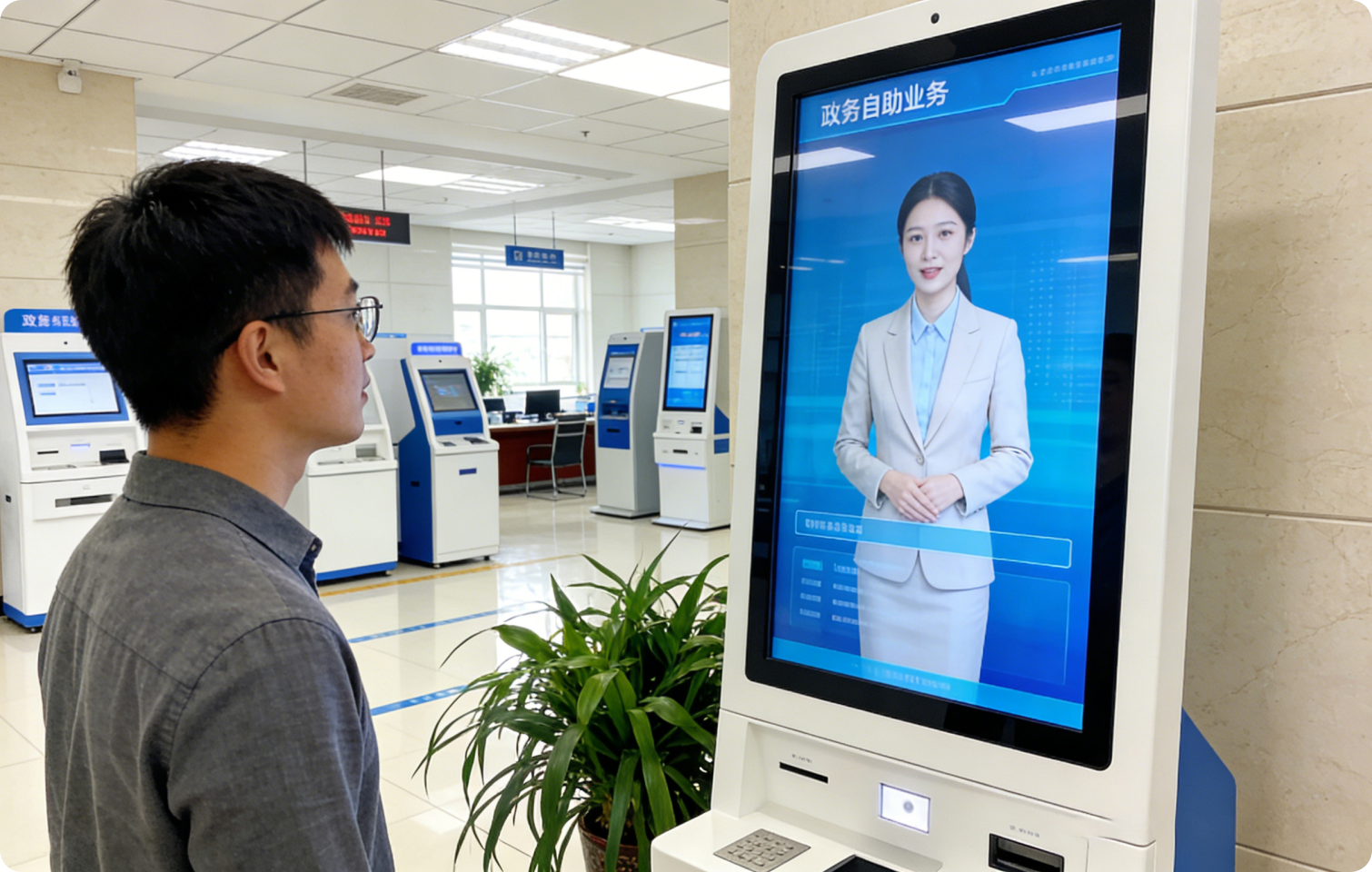 面向政务服务
打造AI数字接待员
